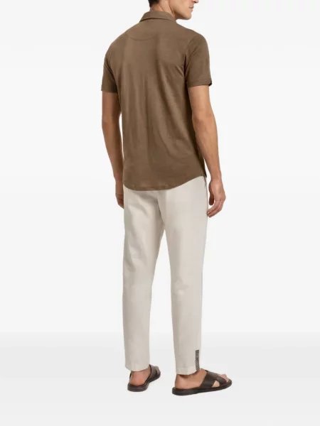 Tricou polo Orlebar Brown maro