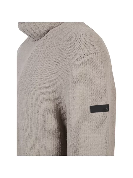 Sweter z golfem Rrd do golfa beżowy