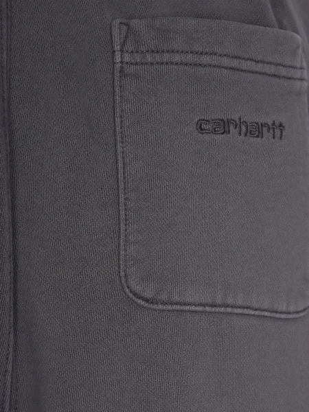 Pantaloni Carhartt Wip cu broderie gri