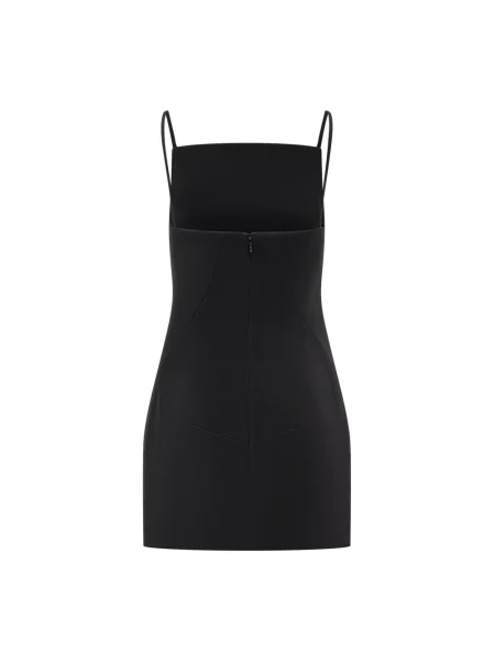 Mała sukienka mini Givenchy z krepy garniturowa czarna