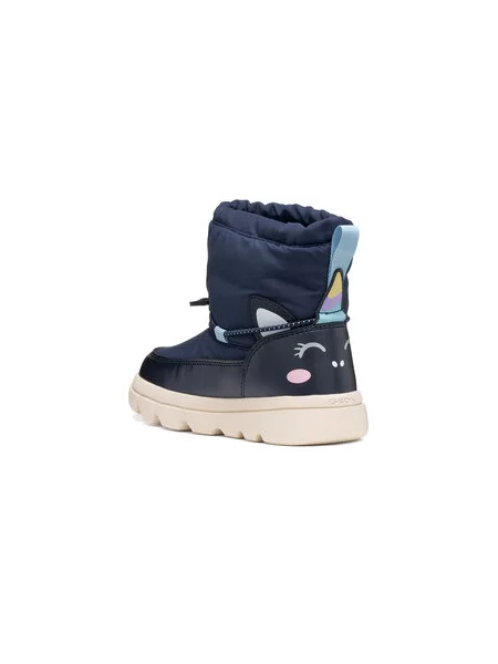 Snehule Geox J Willaboom Girl B Abx M Tmavomodrá