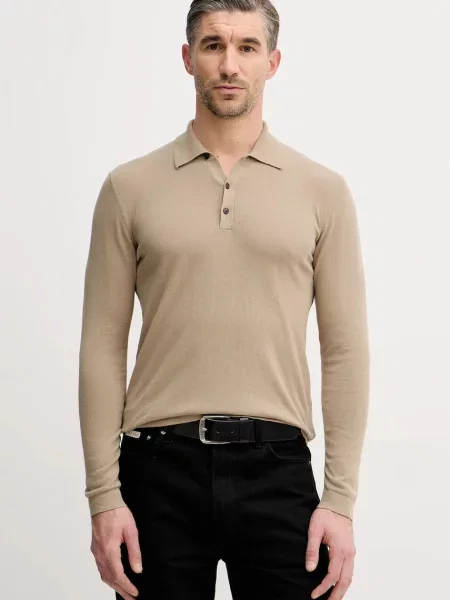 Majica z dolgimi rokavi Sisley zelena