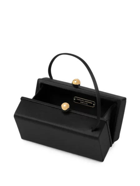 Top Carolina Herrera din satin negru