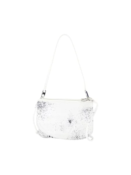 Torebka crossbody Diesel skórzana biała