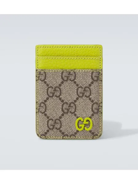 Usnjena denarnica Gucci bež