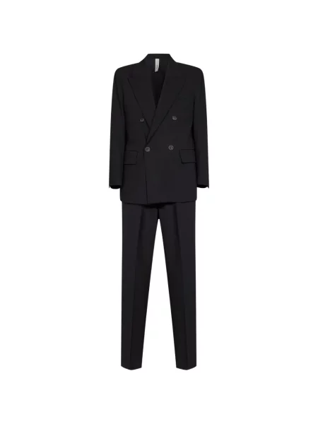 Costum Hevo cu două rânduri de nasturi negru