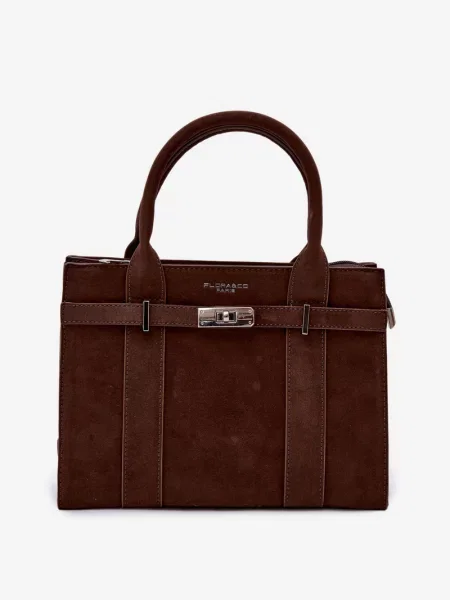 Geantă Flora & Co din piele albastru