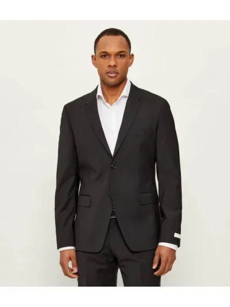 TIGER OF SWEDEN Zakó Jamie gyapjú hozzáadásával fekete