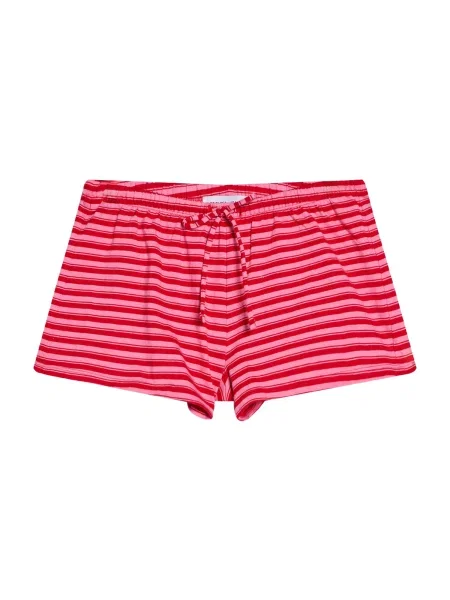 Bershka Hlače CINTURILLA roza rdeča