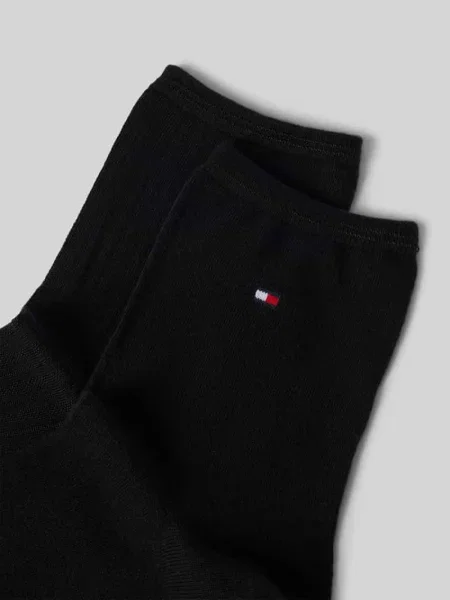Skarpety z elastycznymi ściągaczami w zestawie 2 szt. Tommy Hilfiger czarne