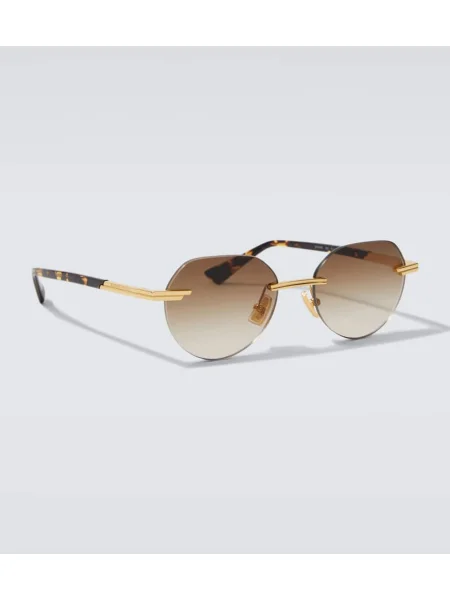 Ochelari de soare Bottega Veneta auriu