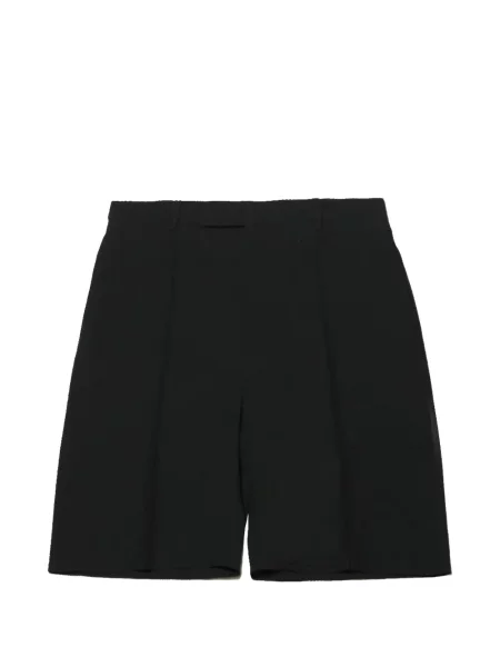 Pantaloni scurți Jil Sander plisate negru