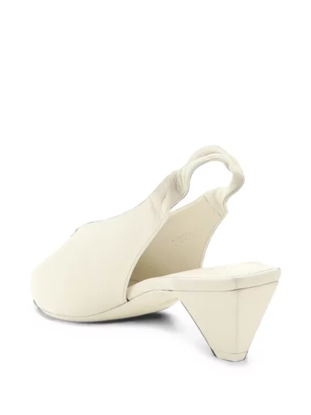 Pantofi cu toc Loewe din piele alb