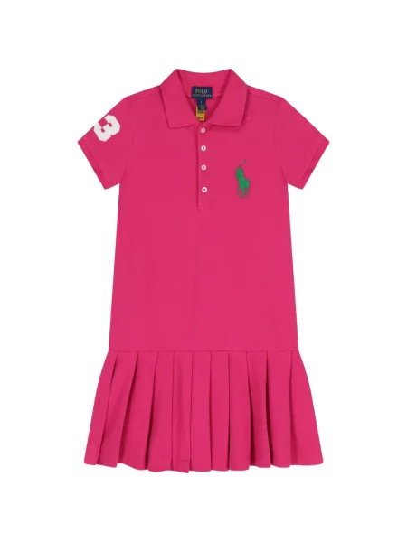 Sukienka dziecięca Polo Ralph Lauren różowa