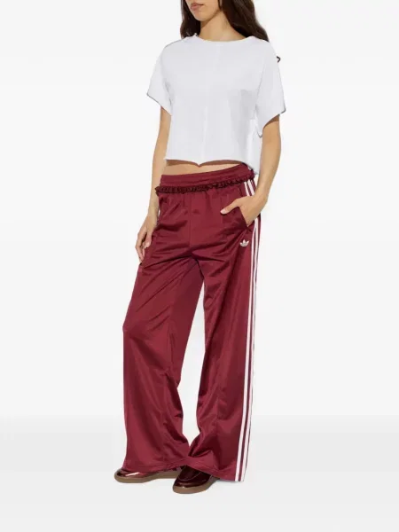 Pantaloni Adidas alergare roșu