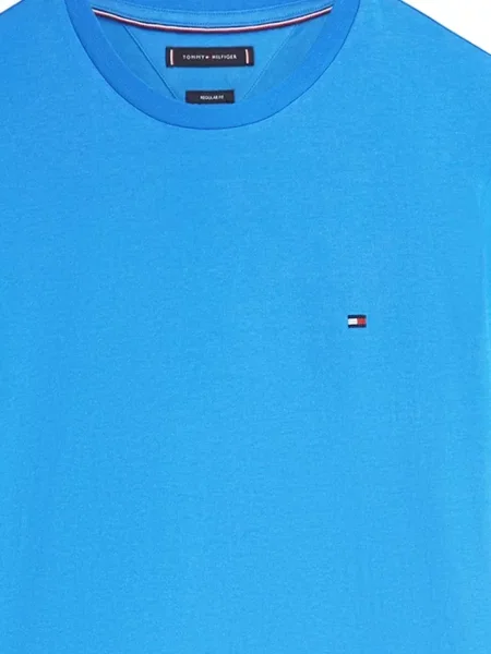 Tricou Tommy Hilfiger cu autograf albastru