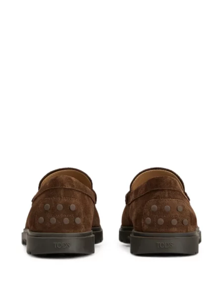 Pantofi loafer Tod's din piele de căprioară maro