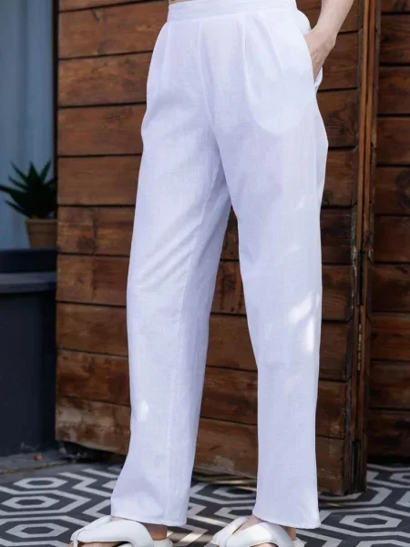Женские брюки білі