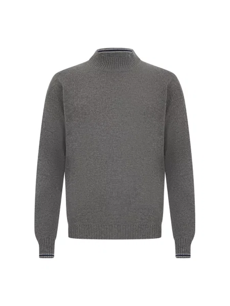 Sweter Fedeli z kaszmiru szary