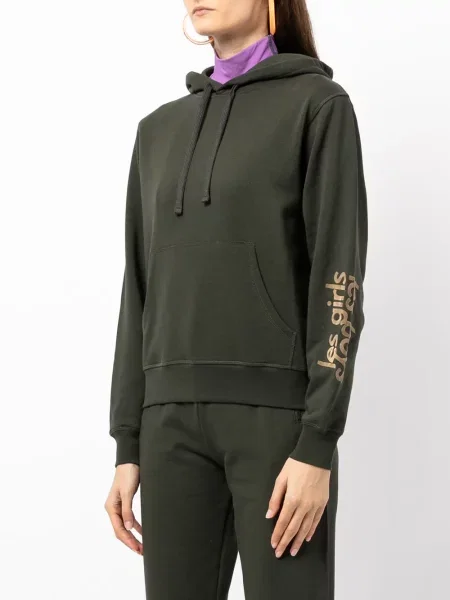 Bluza z kapturem dziecięca Les Girls Les Boys zielona