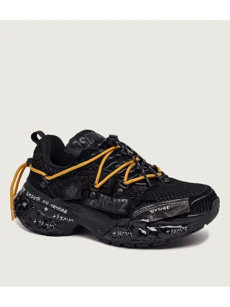 Sneakers Faster | piele întoarsă negru