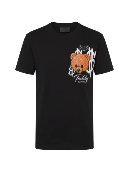 Ursuleț de pluș tricou Philipp Plein din jerseu negru