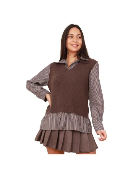 Rochie La Modeuse maro