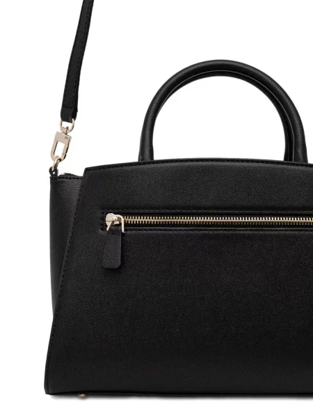 Shopper kabelka Guess s autogramem černá
