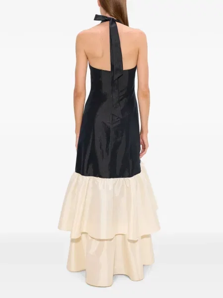 Tafta rochie maxi Simon Miller negru