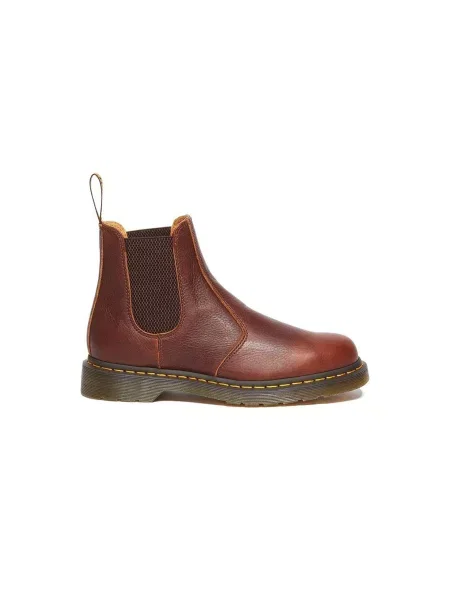 Botki Dr. Martens skórzane brązowe