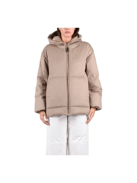 Kurtka puchowa Max Mara beżowa