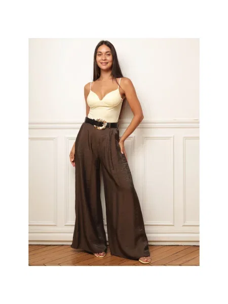 Pantaloni La Modeuse maro