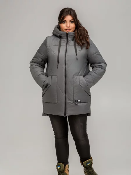 Зимова куртка All Posa сірий