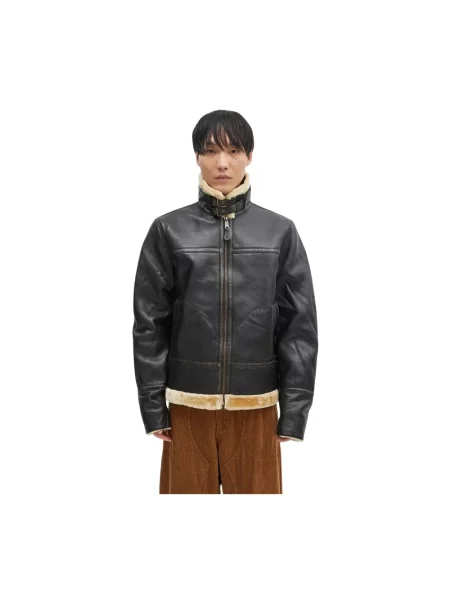 Kurtka skórzana Alpha Industries brązowa