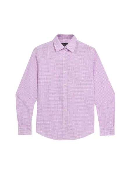 Koszula Brooks Brothers z logo fioletowa