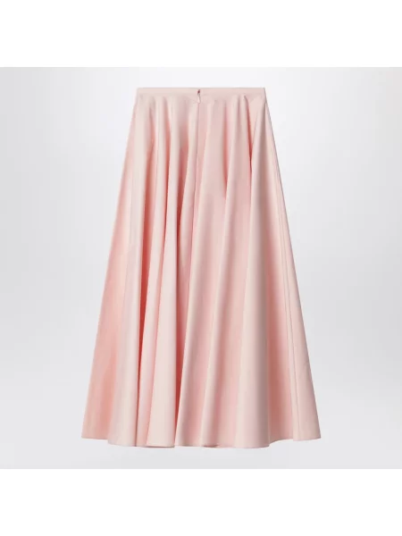 Długa spódnica maxi Givenchy dzwony różowa