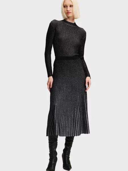 Плісирована спідниця Karl Lagerfeld чорна