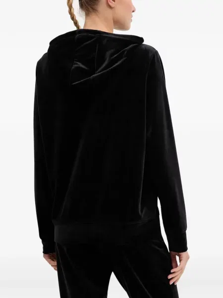 Stras hanorac cu glugă Guess negru