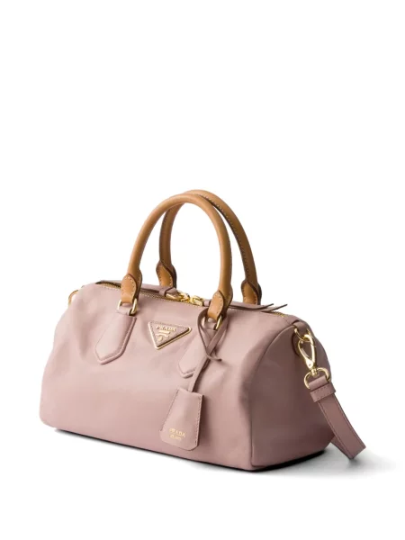 Top Prada din piele roz