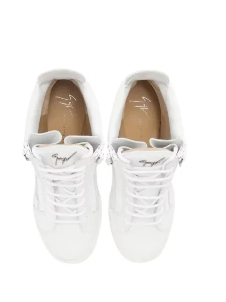 Sneakerși Giuseppe Zanotti cu pană alb