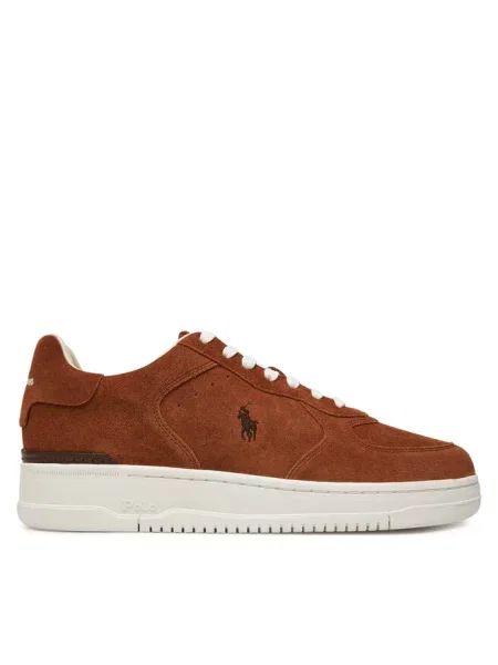 Sneakersy Polo Ralph Lauren brązowe