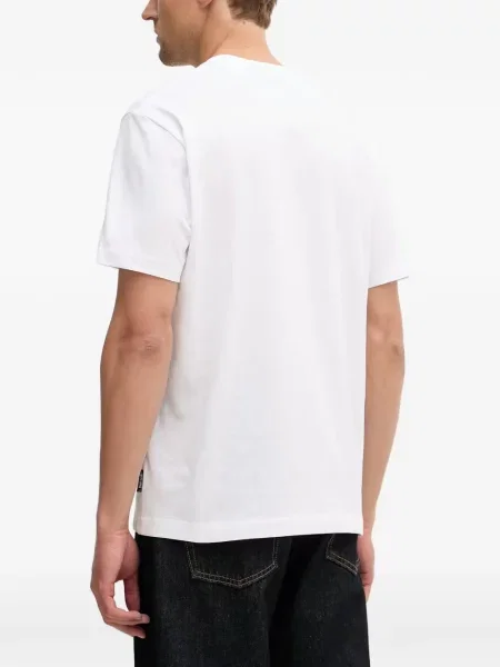 Tricou Just Cavalli cu imagine alb