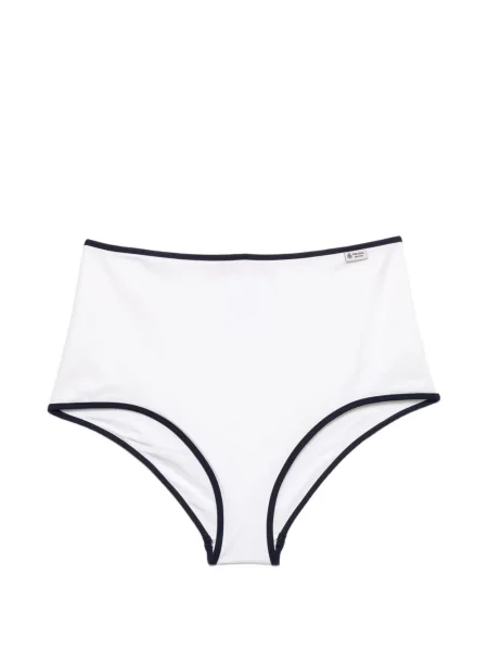 Bikini Prada din jerseu alb