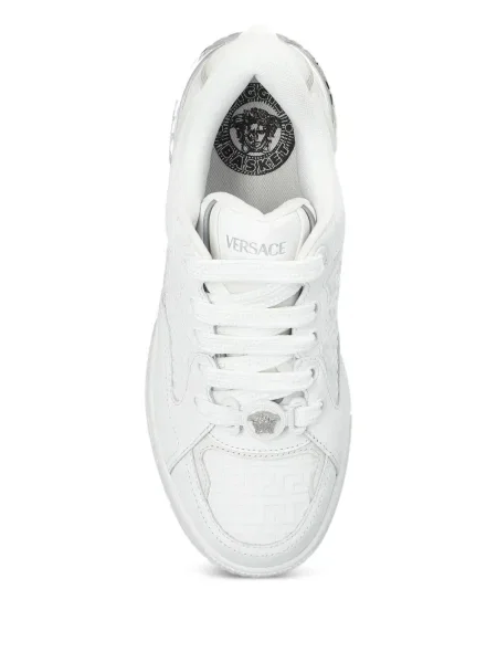 Sneakerși Versace din piele alb