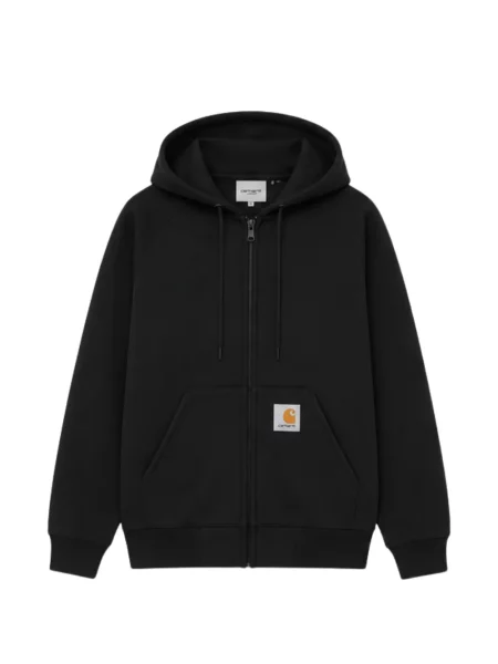 Hanorac cu glugă Carhartt Wip cu autograf negru