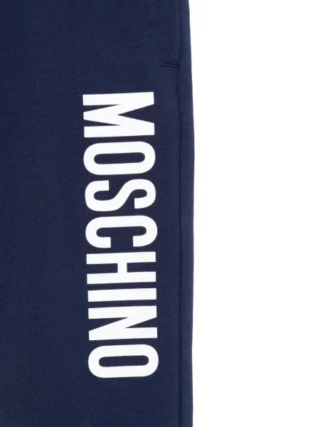 Spodnie dziecięce Moschino niebieskie