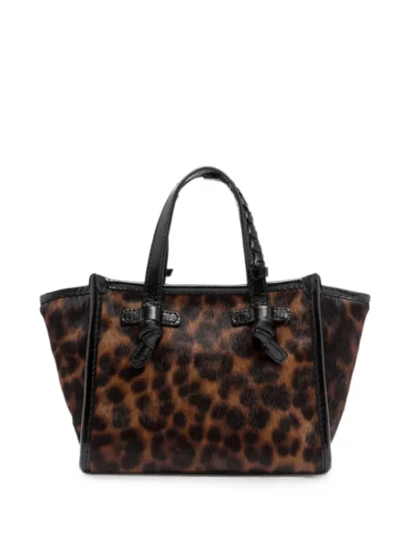 Geantă shopper Gianni Chiarini cu imagine cu model leopard maro
