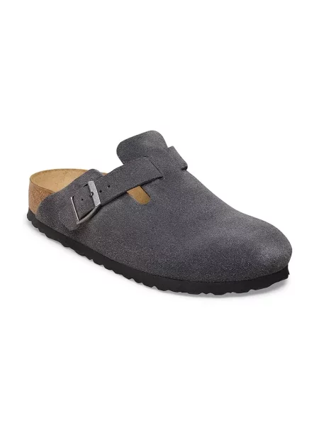 Замшеві шльопанці Birkenstock Boston