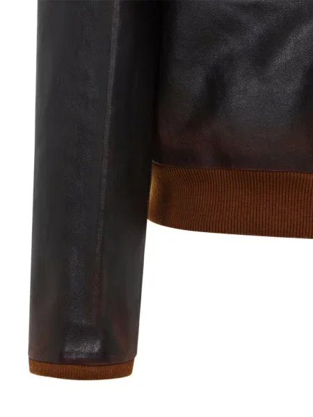 Geanta de piele Golden Goose maro