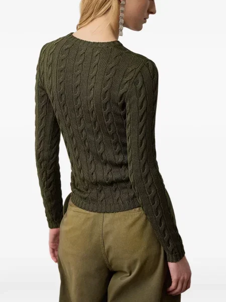 Scurt șapcă Polo Ralph Lauren cu broderie din jerseu maro